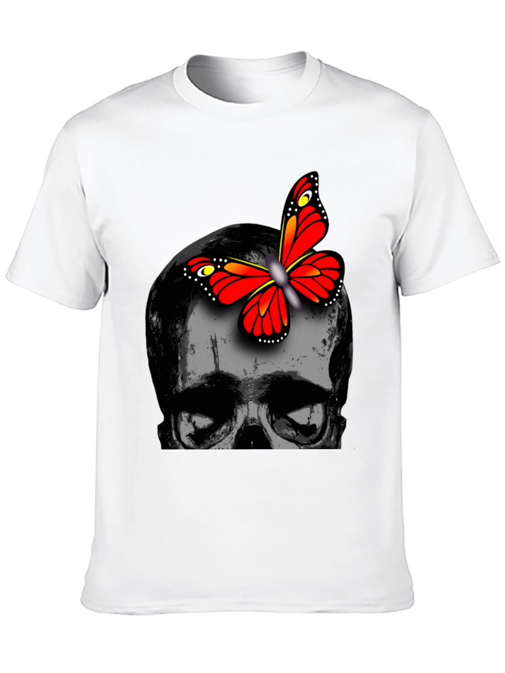 Skull & Butterfly Graphic Tee