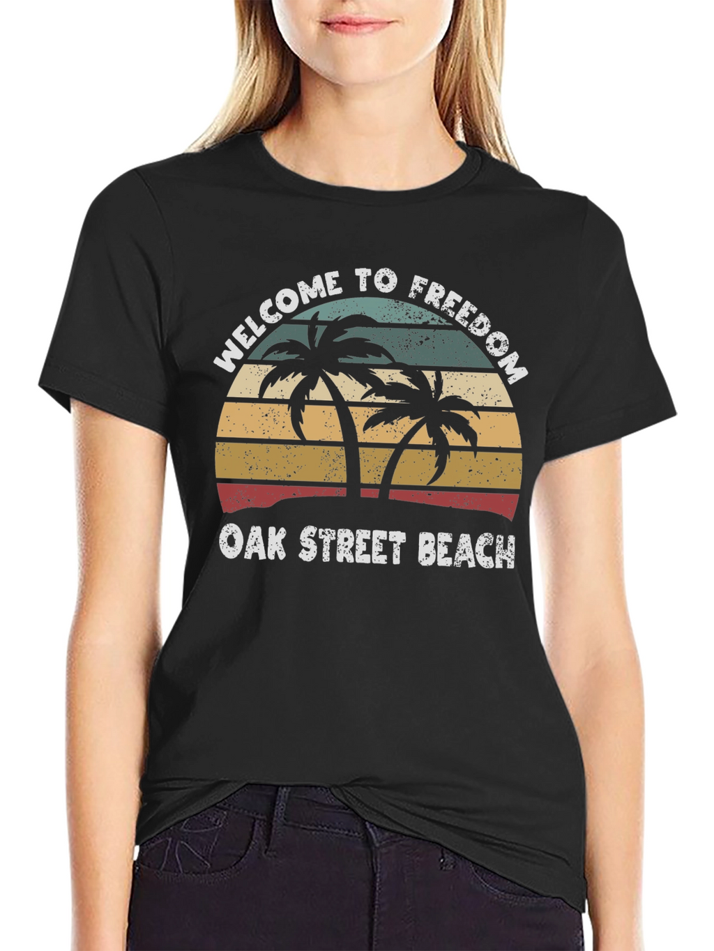 Welcome to Freedom Oak Street Beach T-Shirt
