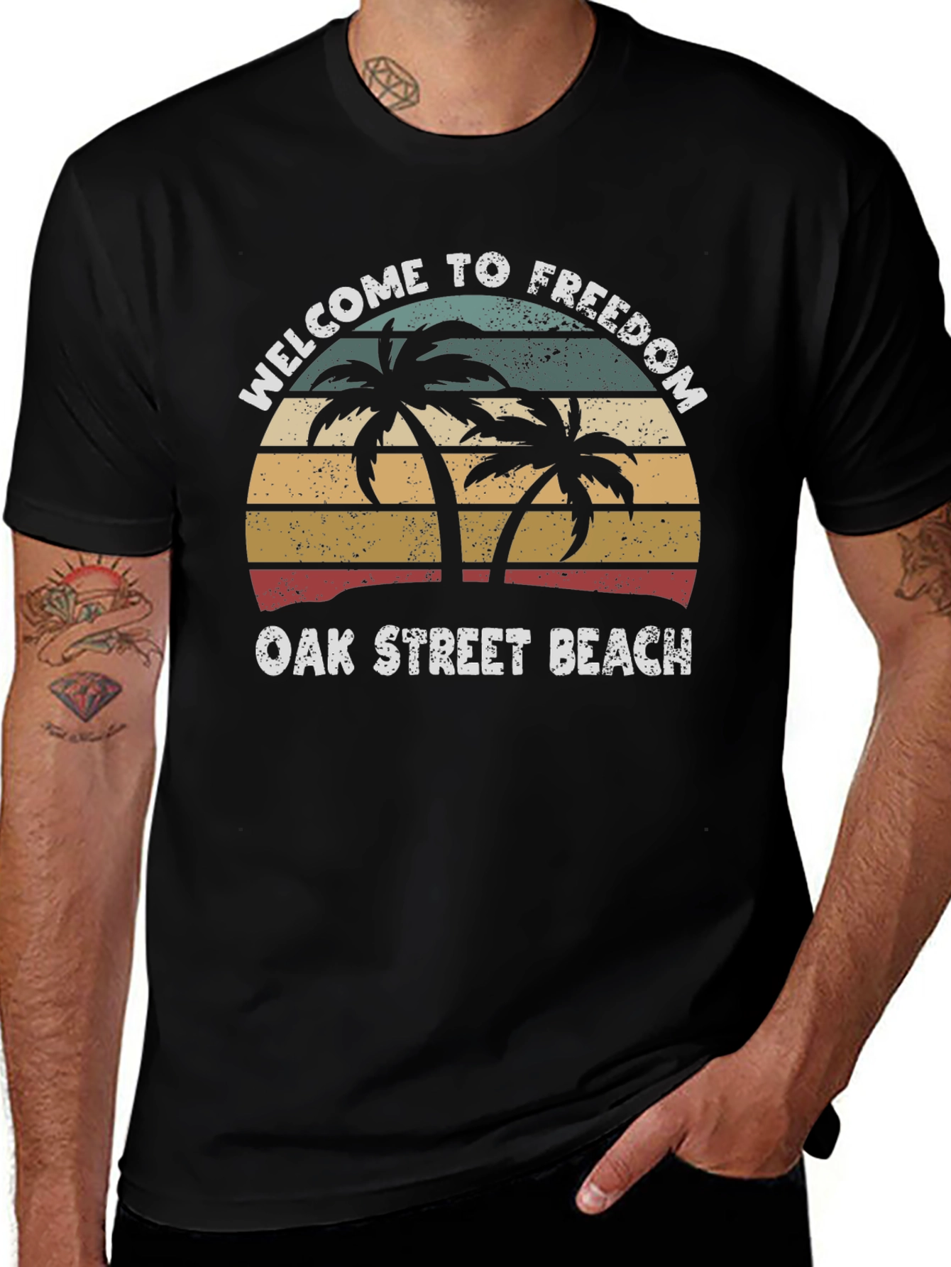 Welcome to Freedom Oak Street Beach T-Shirt