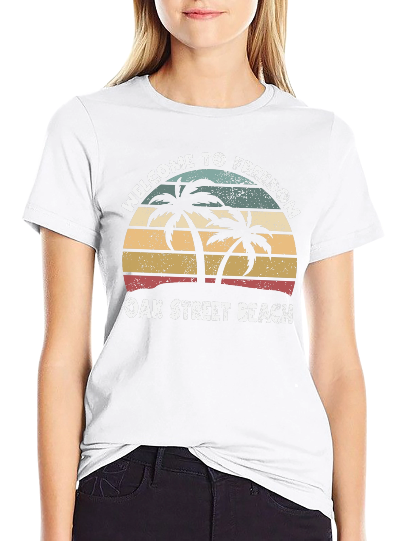 Welcome to Freedom Oak Street Beach T-Shirt