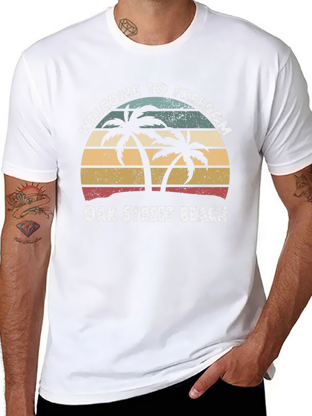 Welcome to Freedom Oak Street Beach T-Shirt