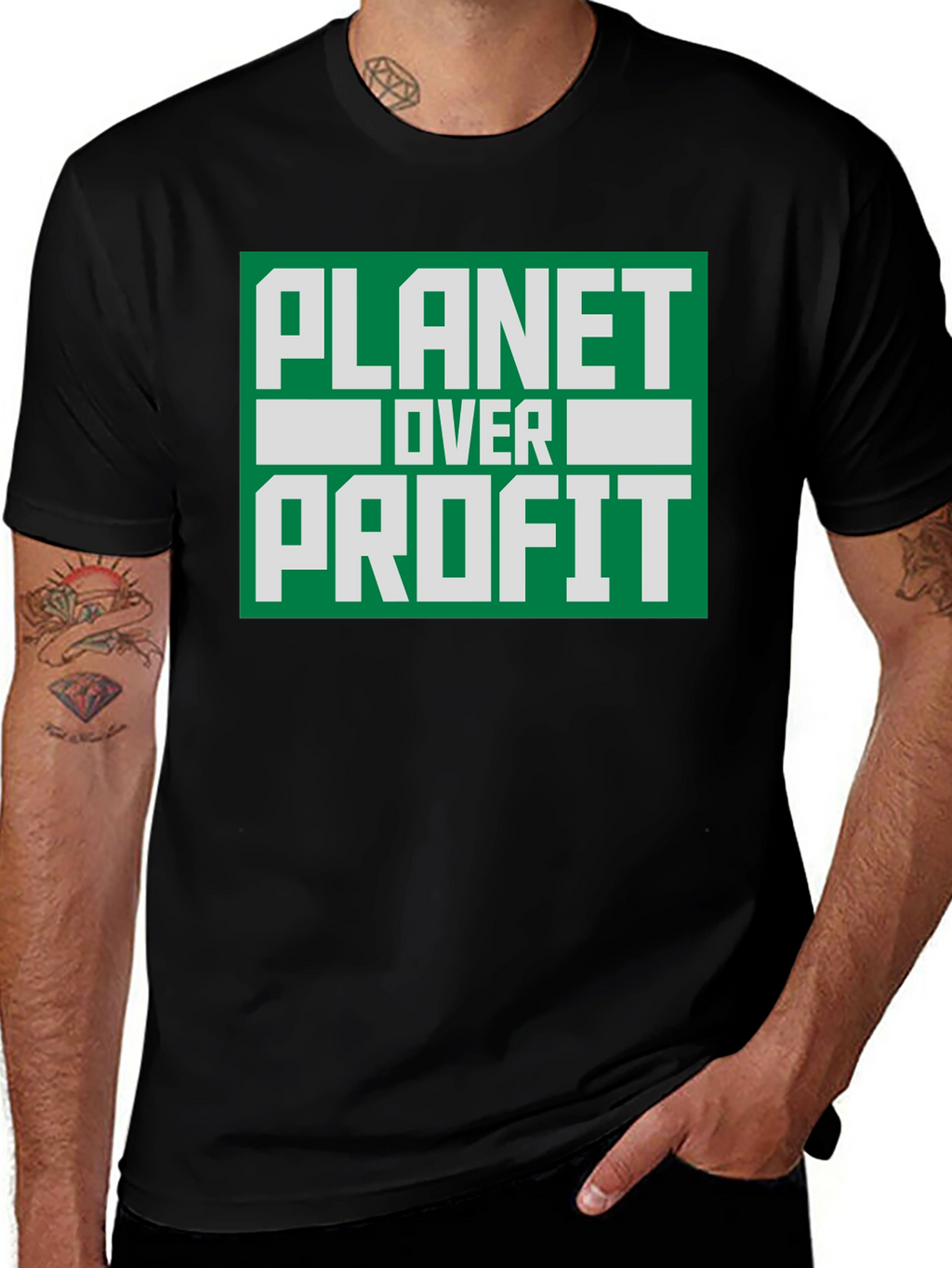 Planet Over Profit T-Shirt - Eco-Friendly Activism