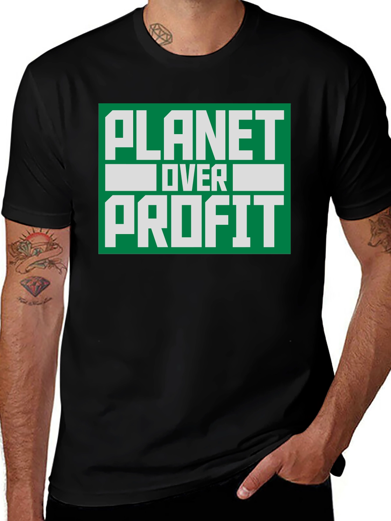 Planet Over Profit T-Shirt - Eco-Friendly Activism