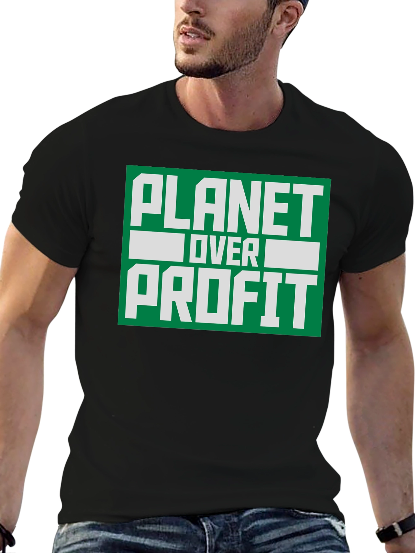 Planet Over Profit T-Shirt - Eco-Friendly Activism