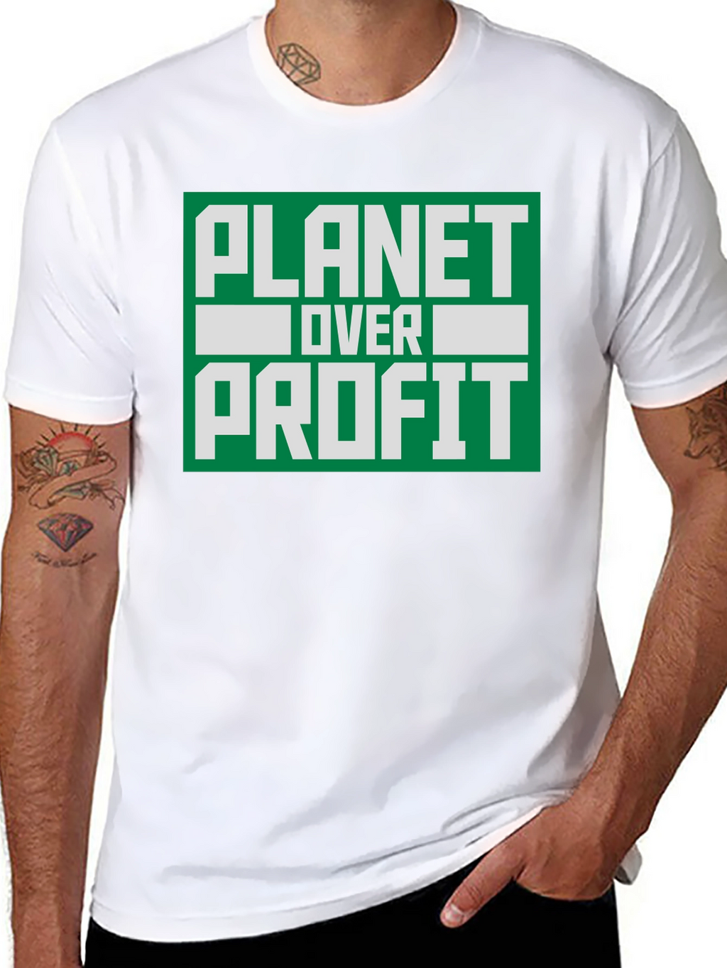 Planet Over Profit T-Shirt - Eco-Friendly Activism