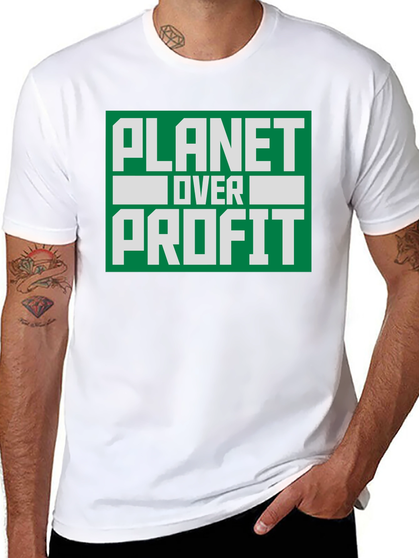 Planet Over Profit T-Shirt - Eco-Friendly Activism