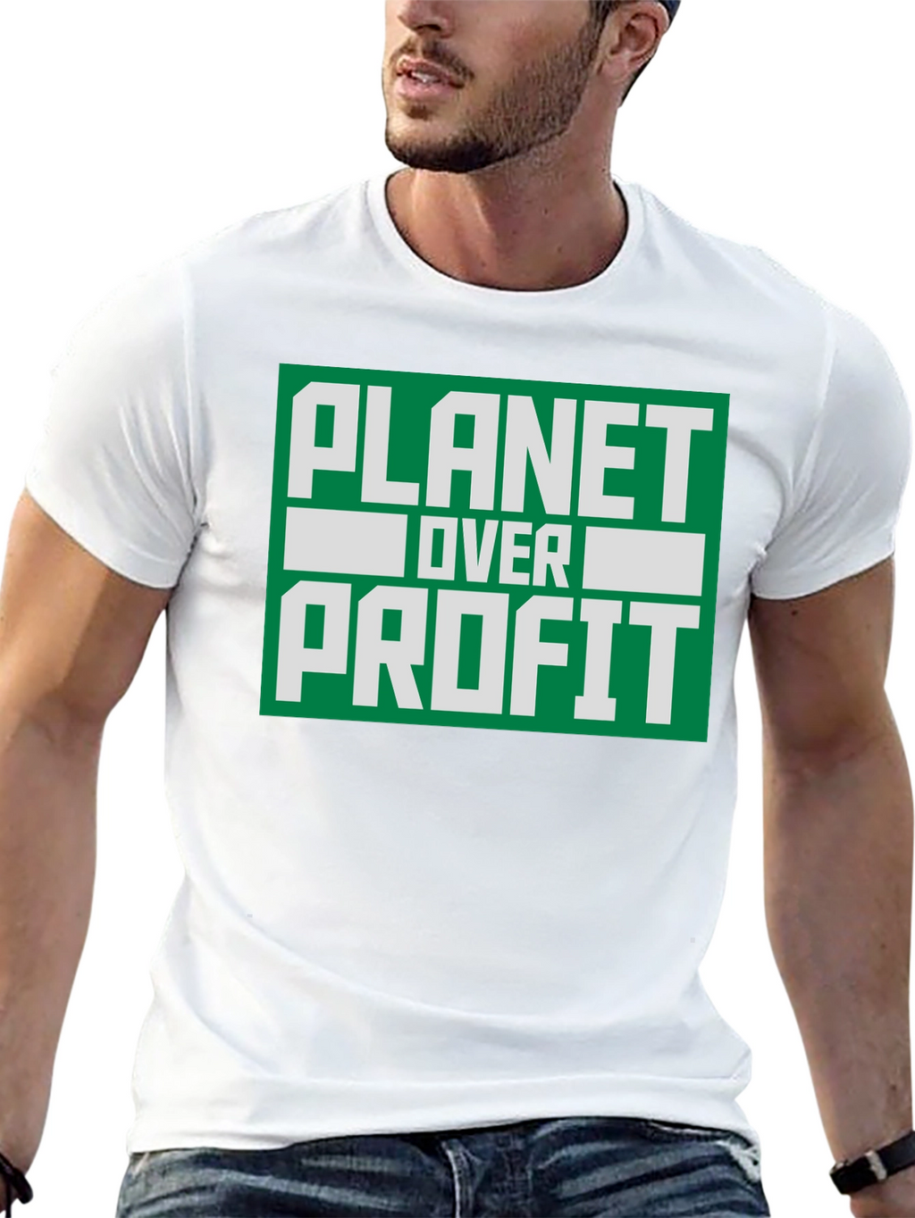 Planet Over Profit T-Shirt - Eco-Friendly Activism