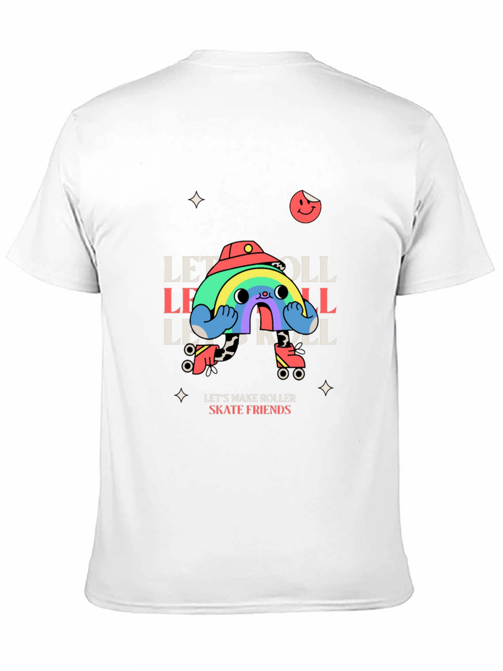 Retro Roller Skate Rainbow T-Shirt
