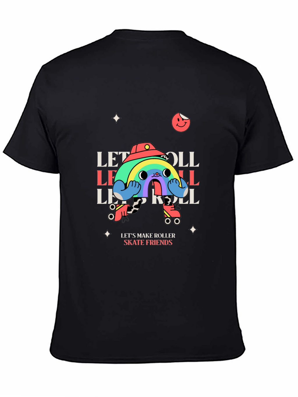 Retro Roller Skate Rainbow T-Shirt