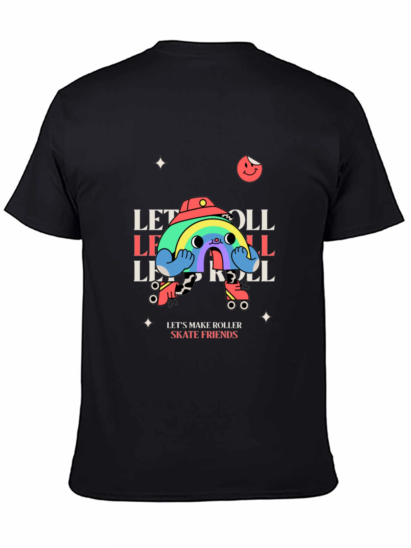 Retro Roller Skate Rainbow T-Shirt