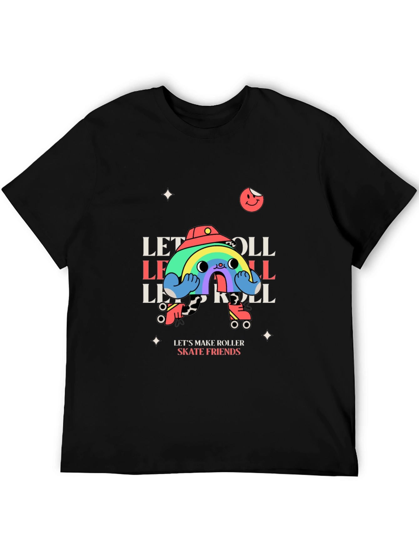 Retro Roller Skate Rainbow T-Shirt