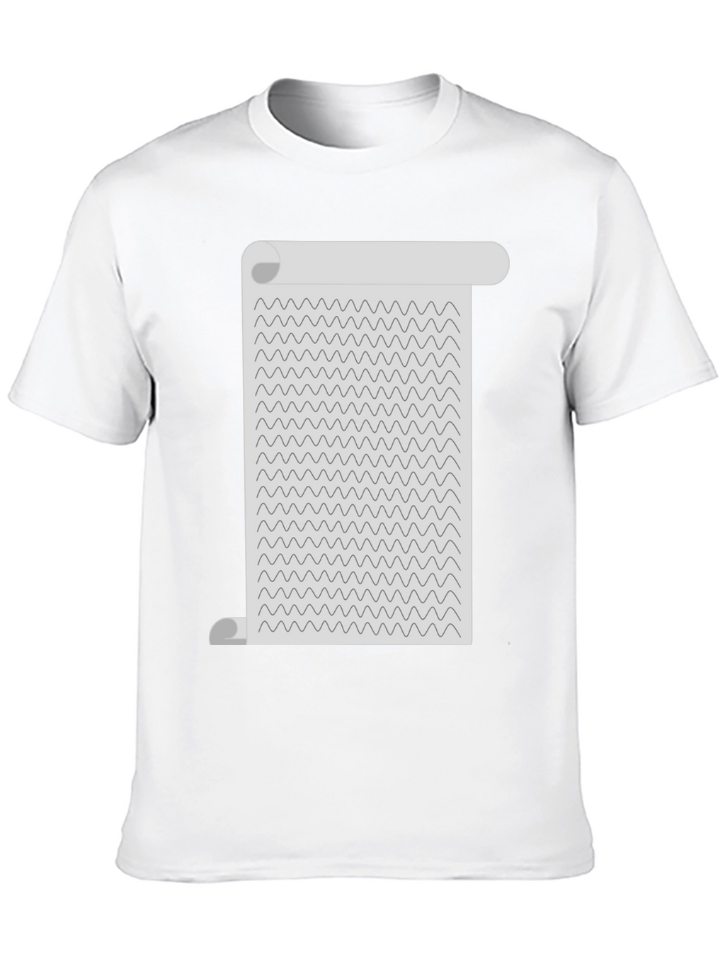 Wavy Lines Scroll Tee - Unisex Graphic T-Shirt