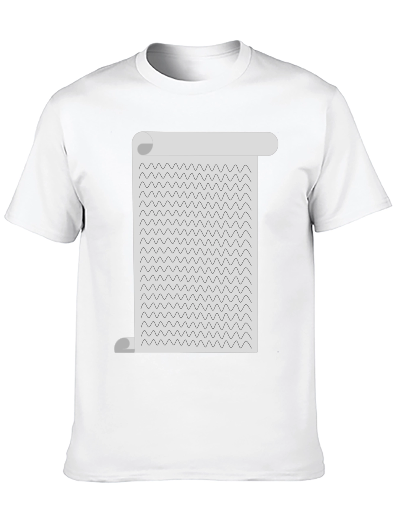 Wavy Lines Scroll Tee - Unisex Graphic T-Shirt