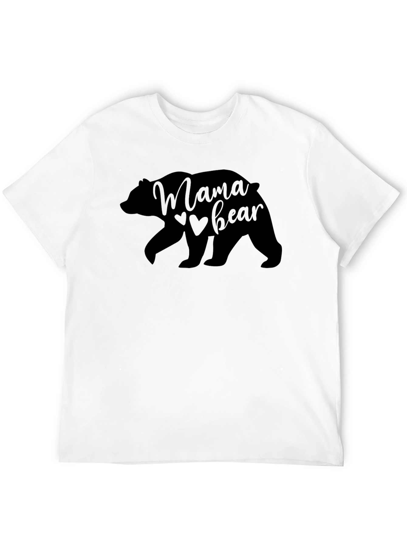 Mama Bear Black Graphic Tee Shirt