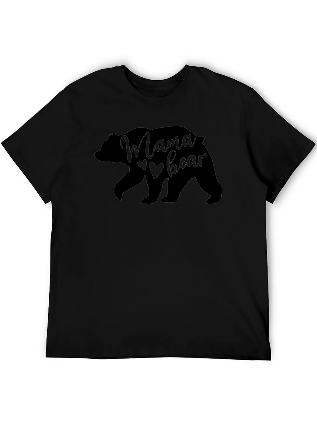 Mama Bear Black Graphic Tee Shirt