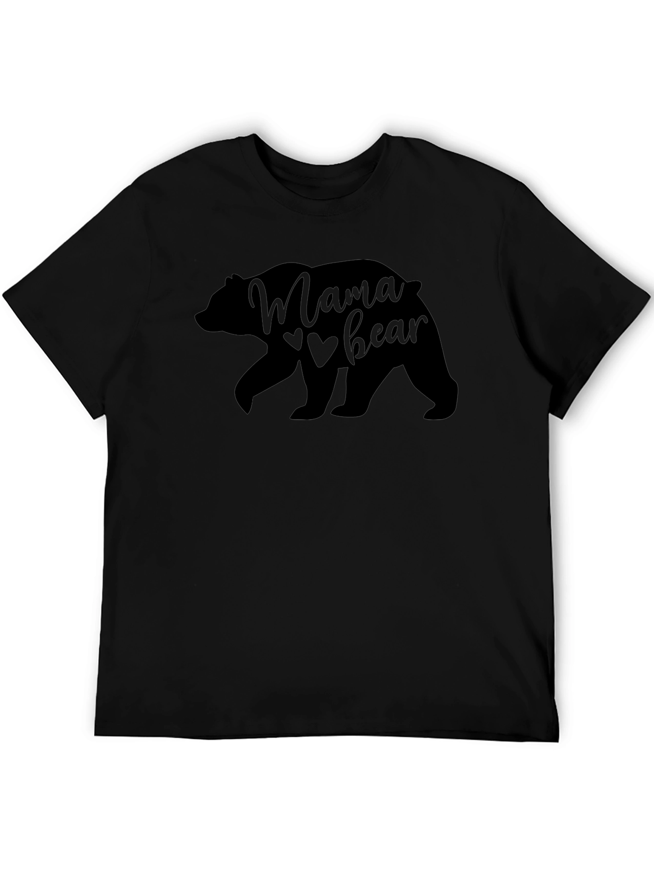 Mama Bear Black Graphic Tee Shirt