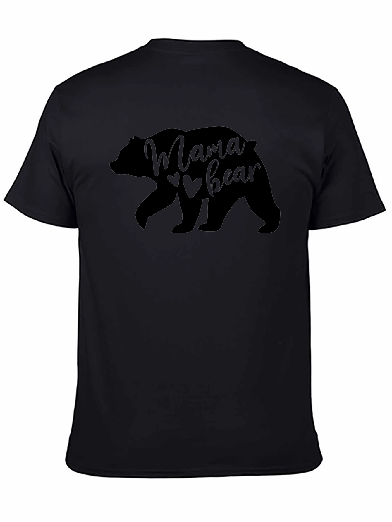 Mama Bear Black Graphic Tee Shirt
