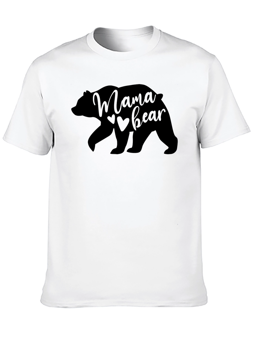 Mama Bear Black Graphic Tee Shirt