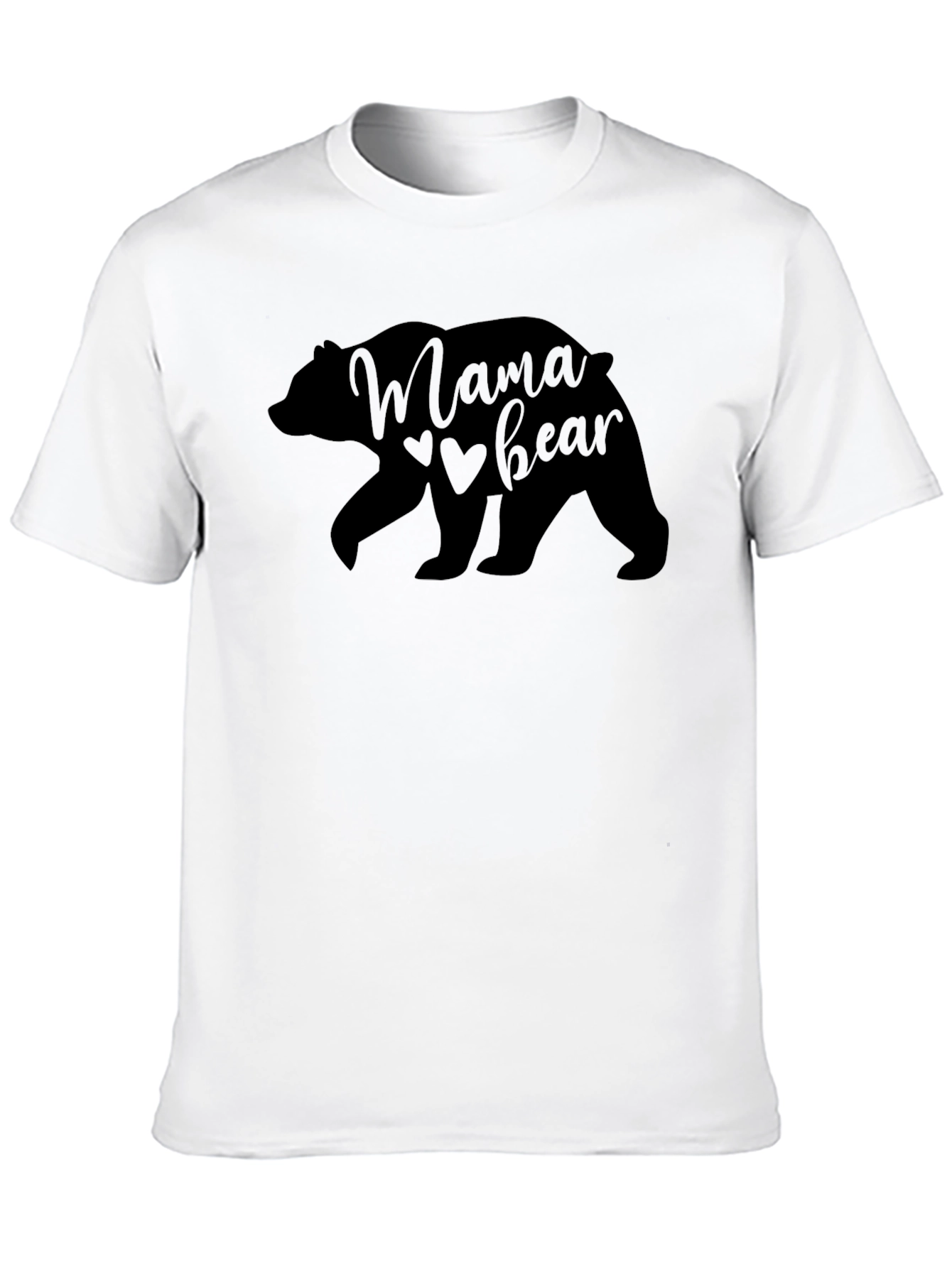 Mama Bear Black Graphic Tee Shirt