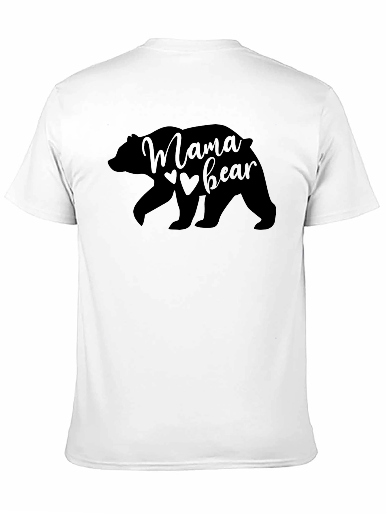 Mama Bear Black Graphic Tee Shirt