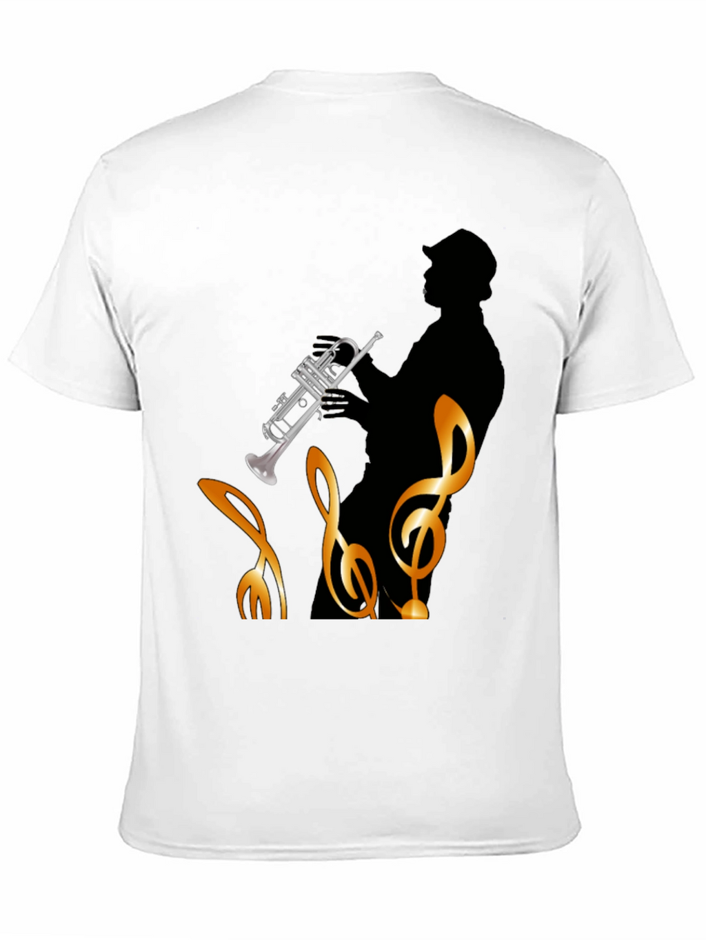 Cool Jazz Trumpet Player Black T-Shirt