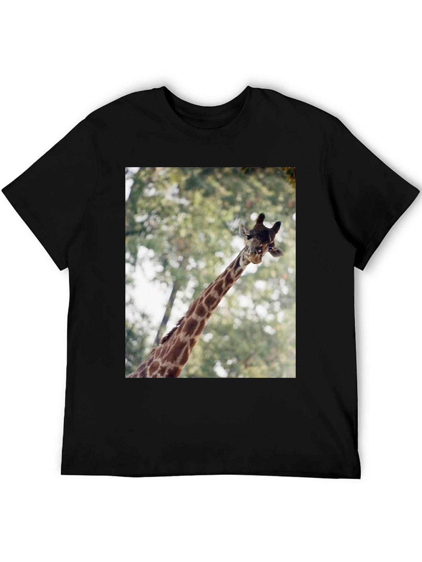 Giraffe Graphic T-Shirt - Unisex Black Tee