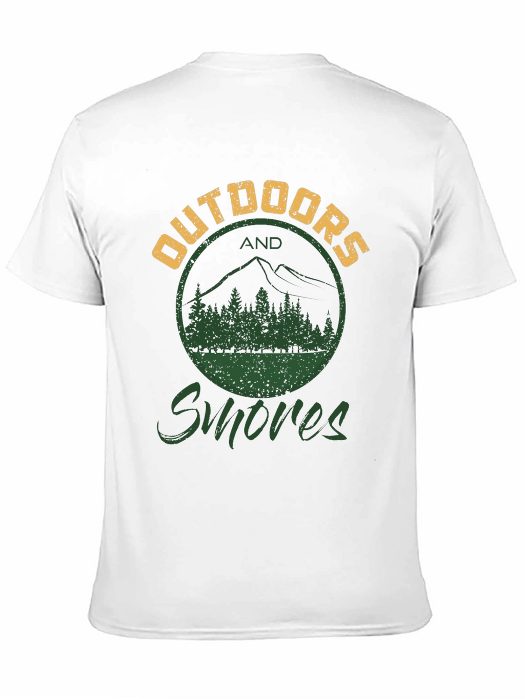 Outdoors and Smores Graphic Tee - Black