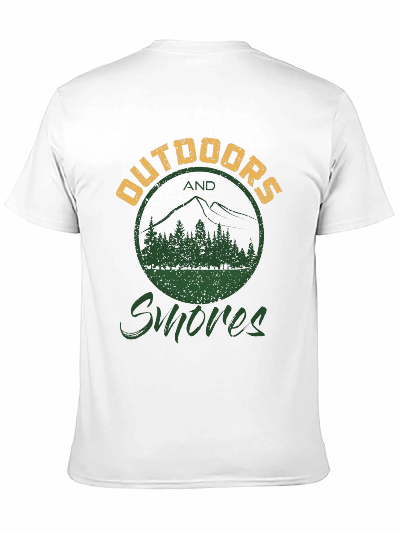 Outdoors and Smores Graphic Tee - Black