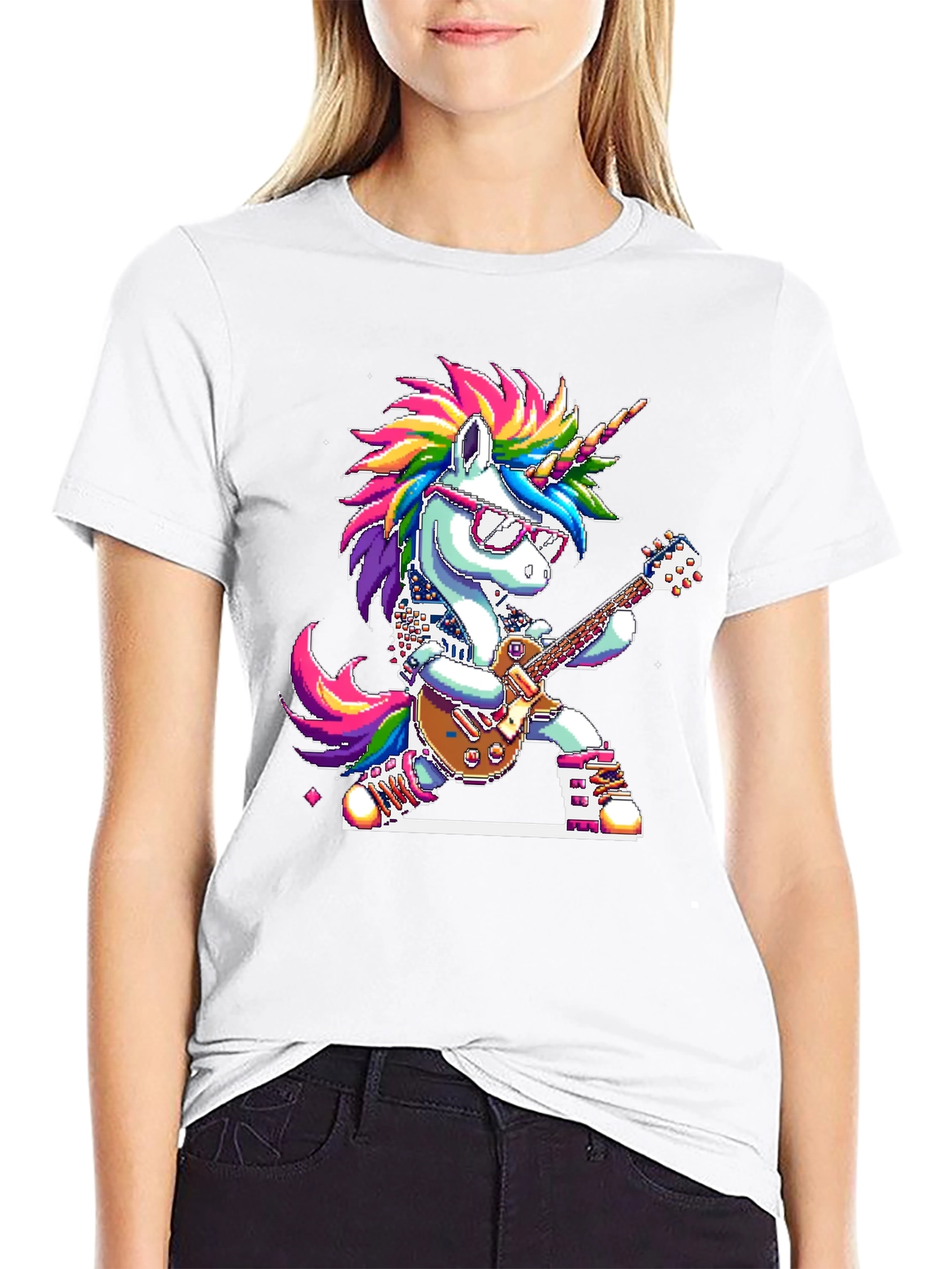 Unicorn Guitarist T-Shirt - Rock Star Style