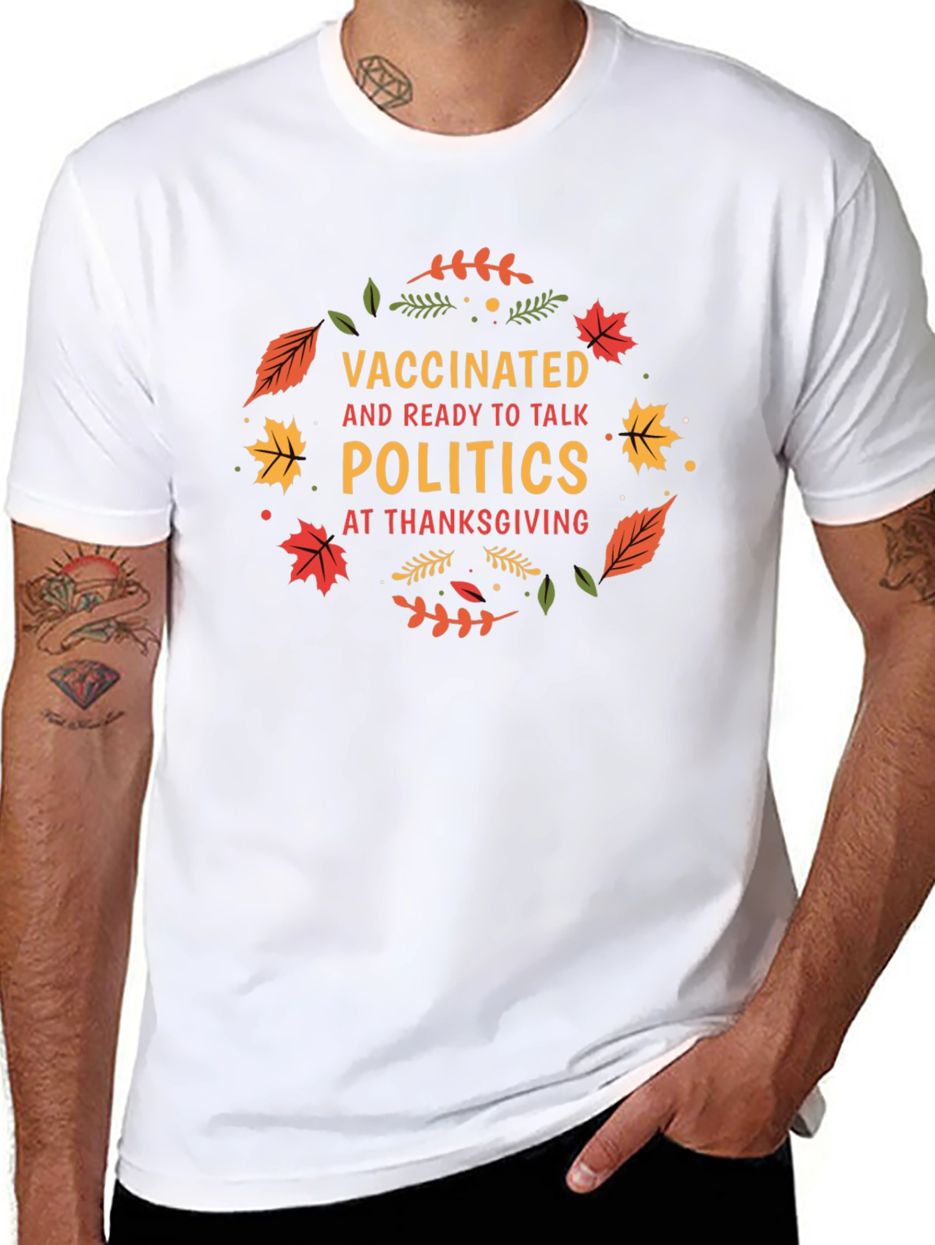 Vaccinated Politics Thanksgiving T-Shirt