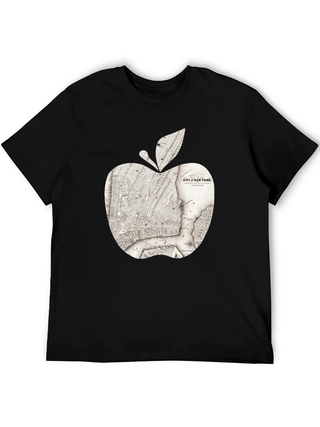 New York Apple Map Graphic Tee