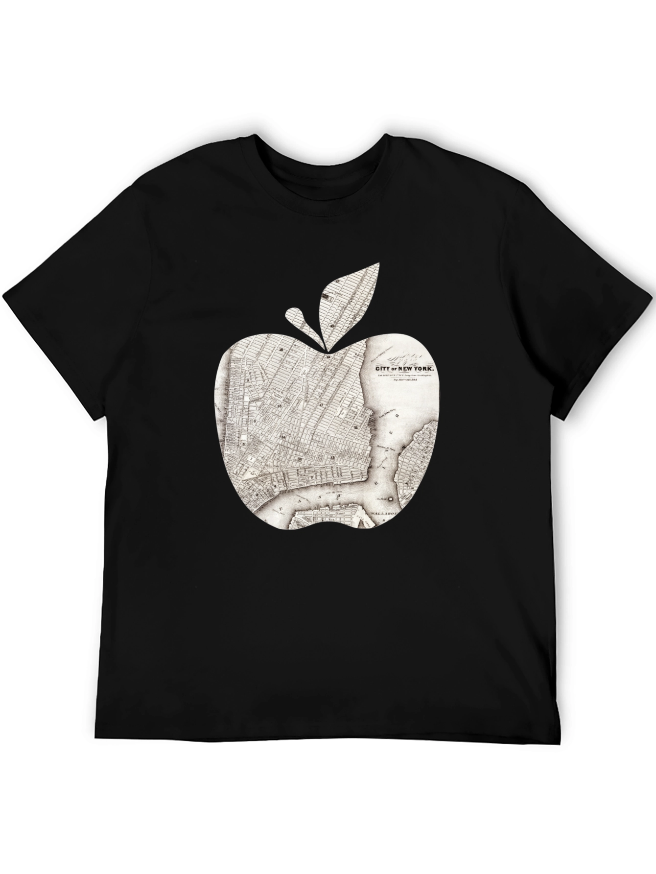 New York Apple Map Graphic Tee