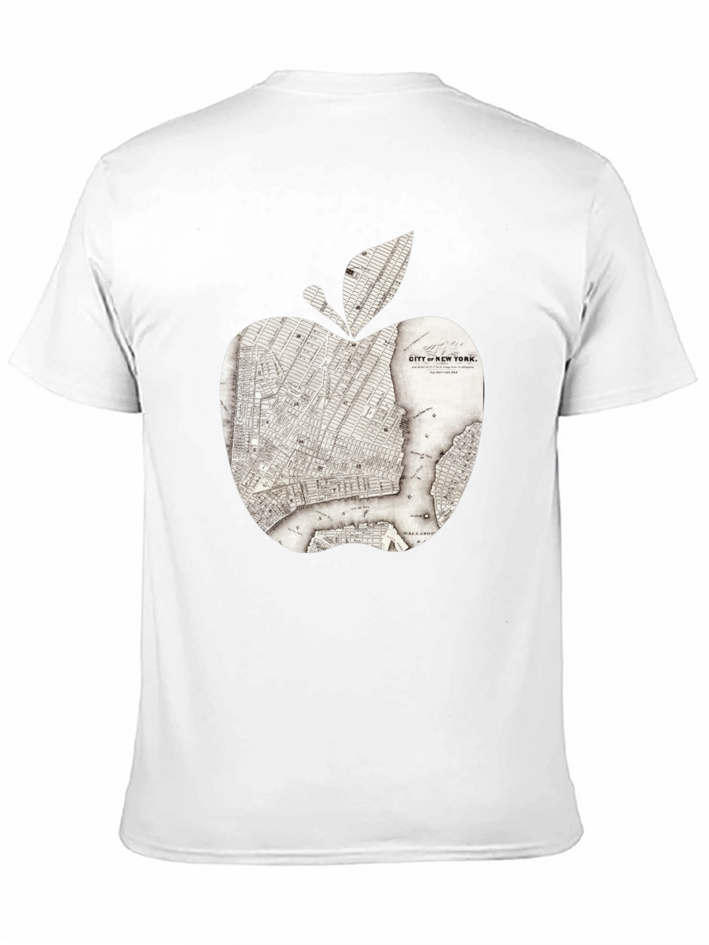 New York Apple Map Graphic Tee