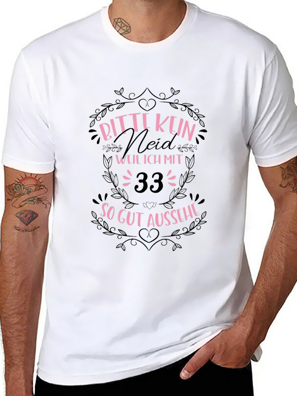 Funny 33rd Birthday T-Shirt - Bitte Kein Neid!