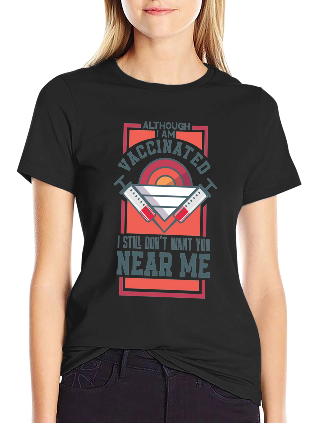 Vaccinated Graphic Tee - Stay Away T-Shirt