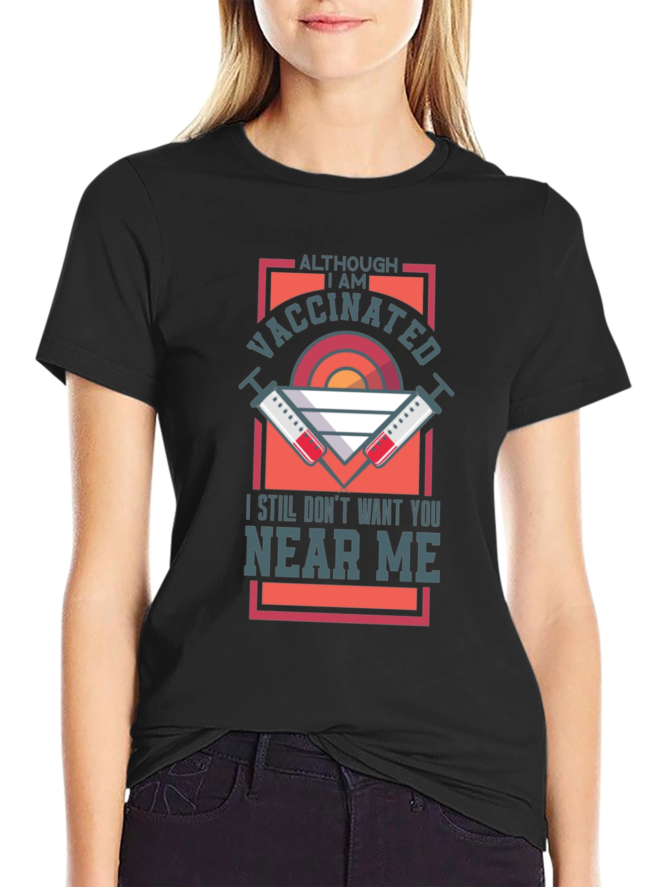 Vaccinated Graphic Tee - Stay Away T-Shirt