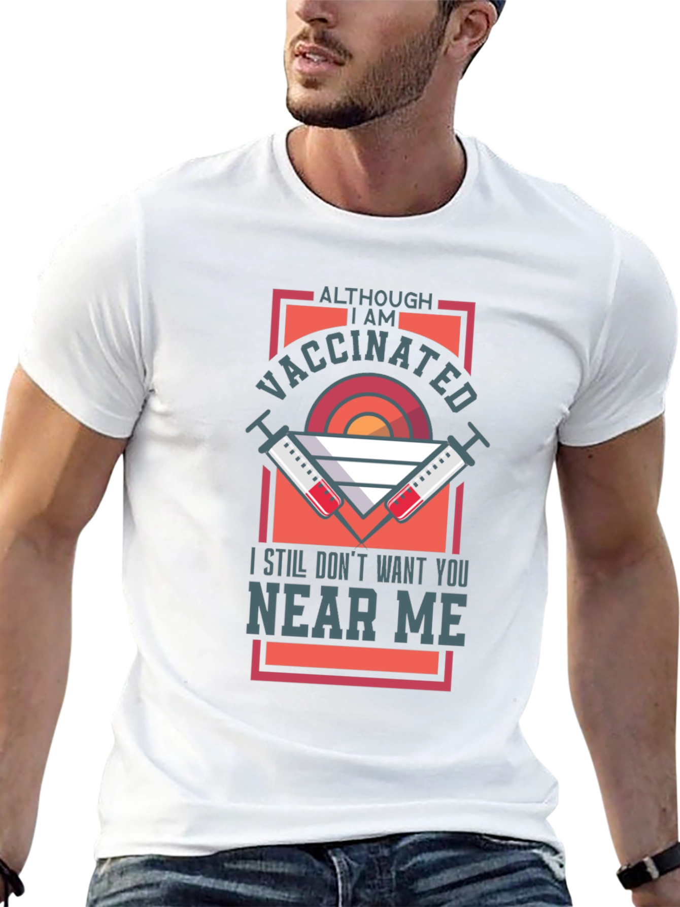Vaccinated Graphic Tee - Stay Away T-Shirt