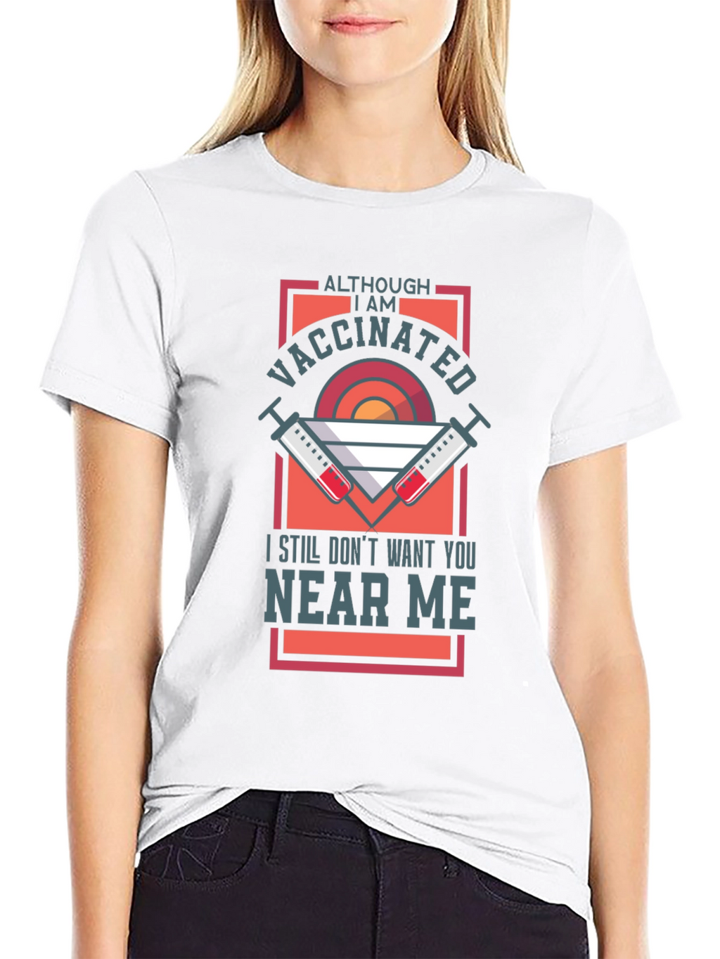 Vaccinated Graphic Tee - Stay Away T-Shirt