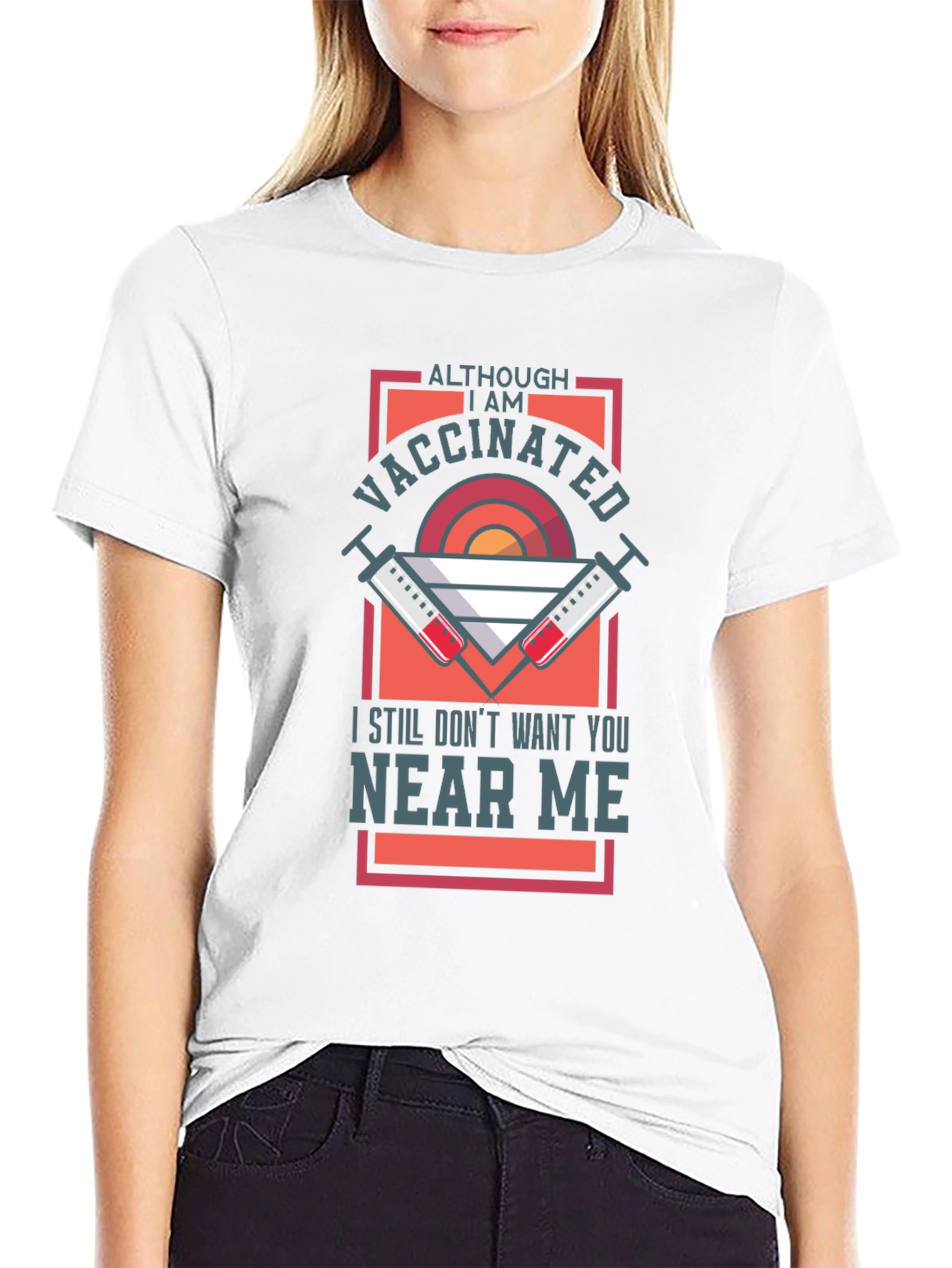 Vaccinated Graphic Tee - Stay Away T-Shirt