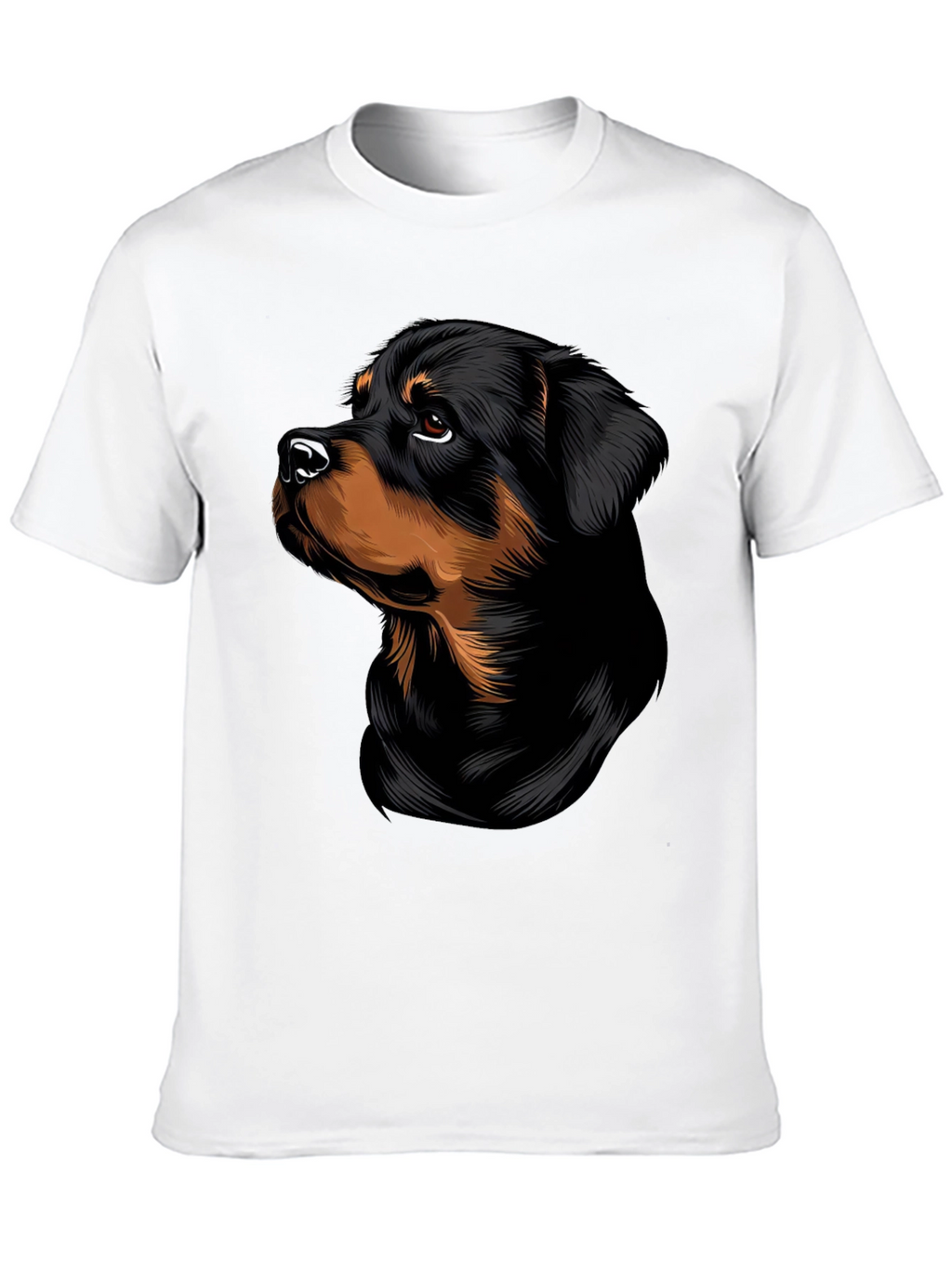 Rottweiler Dog Graphic T-Shirt - Stylish Black Tee
