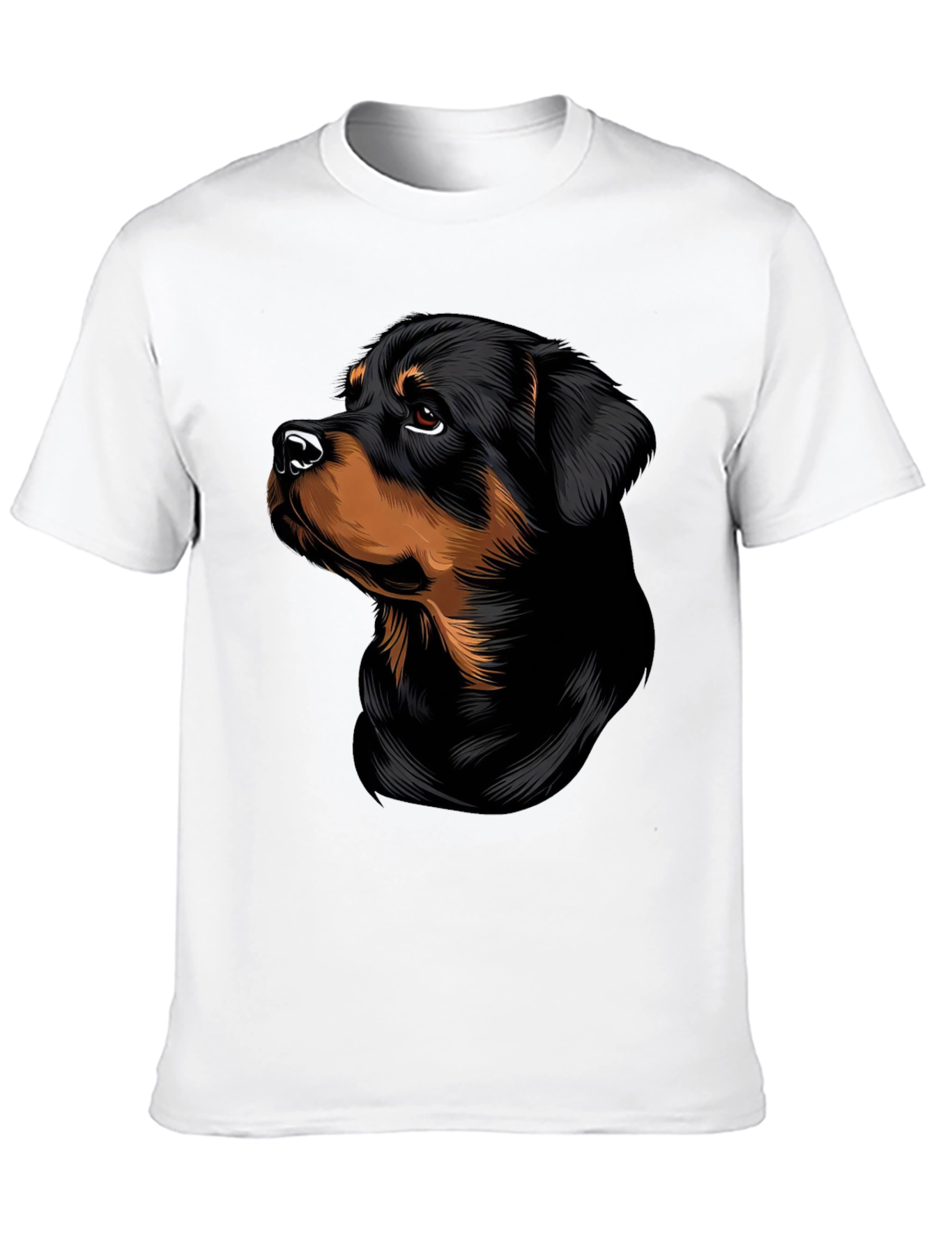 Rottweiler Dog Graphic T-Shirt - Stylish Black Tee