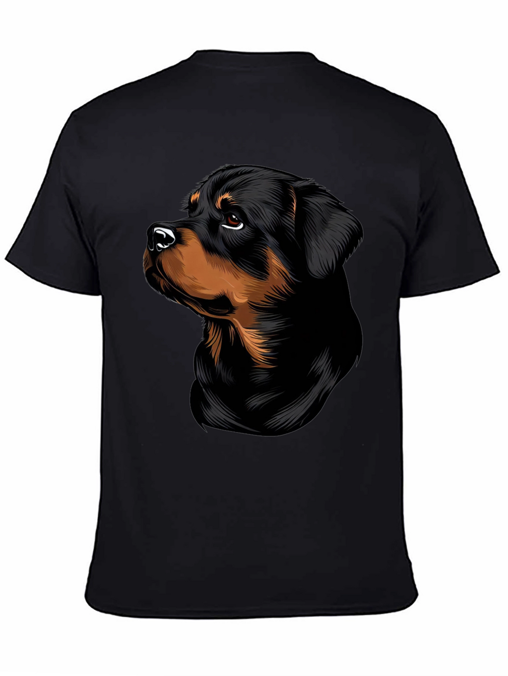 Rottweiler Dog Graphic T-Shirt - Stylish Black Tee