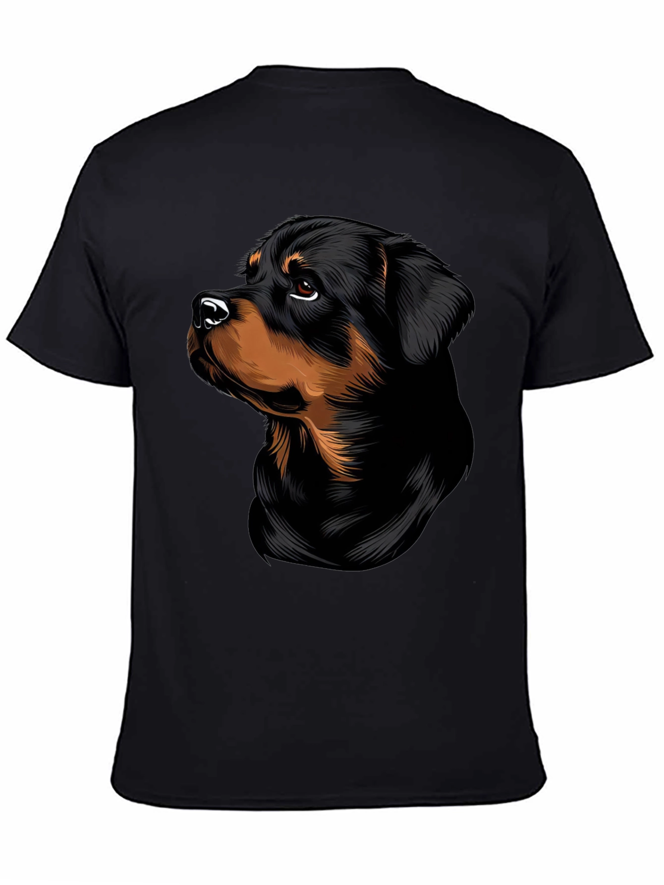 Rottweiler Dog Graphic T-Shirt - Stylish Black Tee