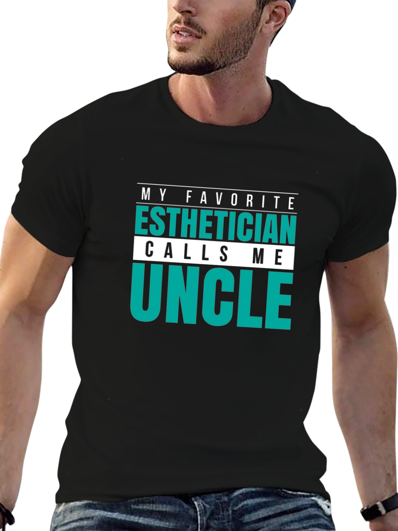 Esthetician Uncle T-Shirt Funny Gift