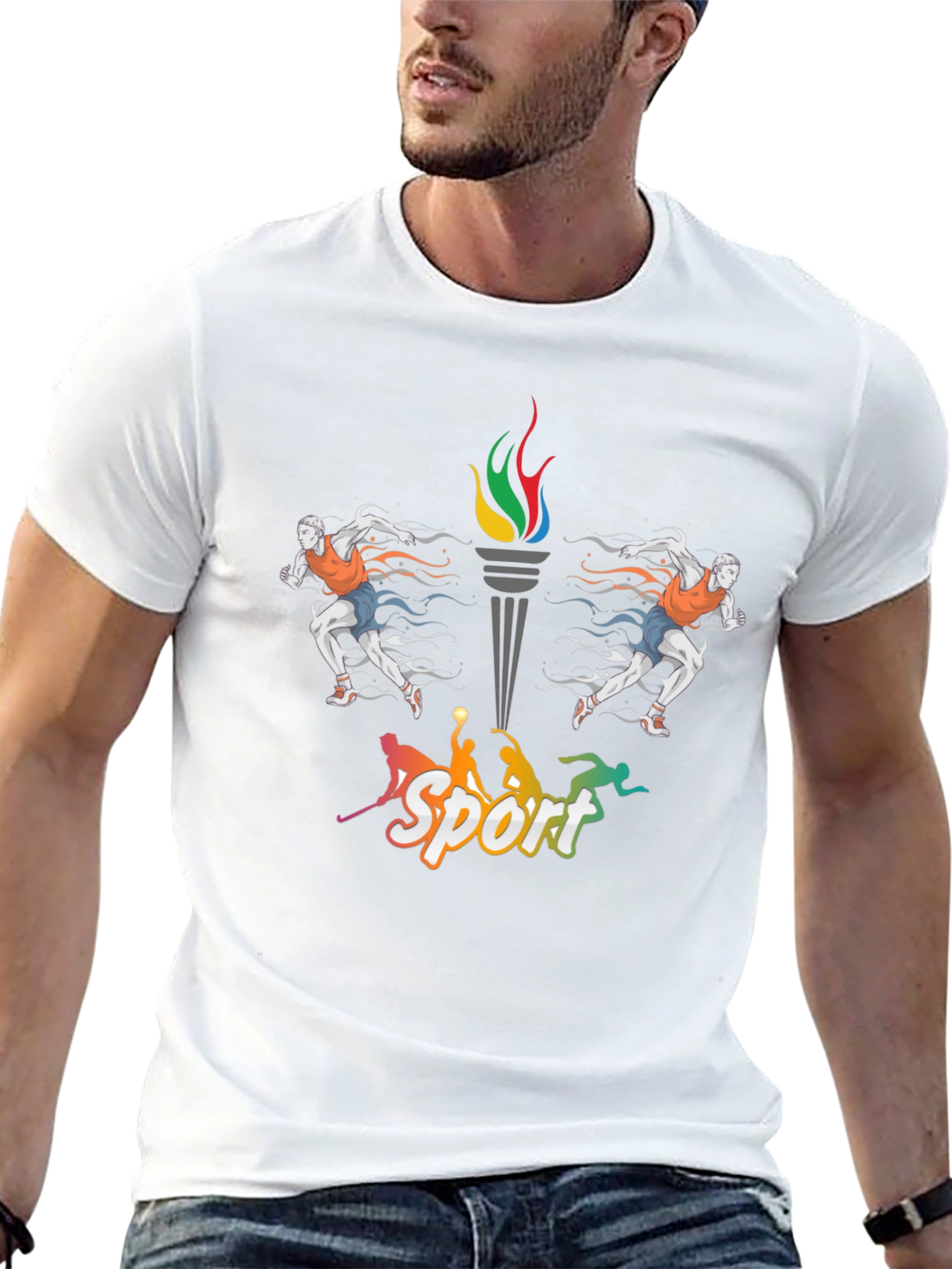 Sports Graphic Tee - Active Lifestyle Apparel