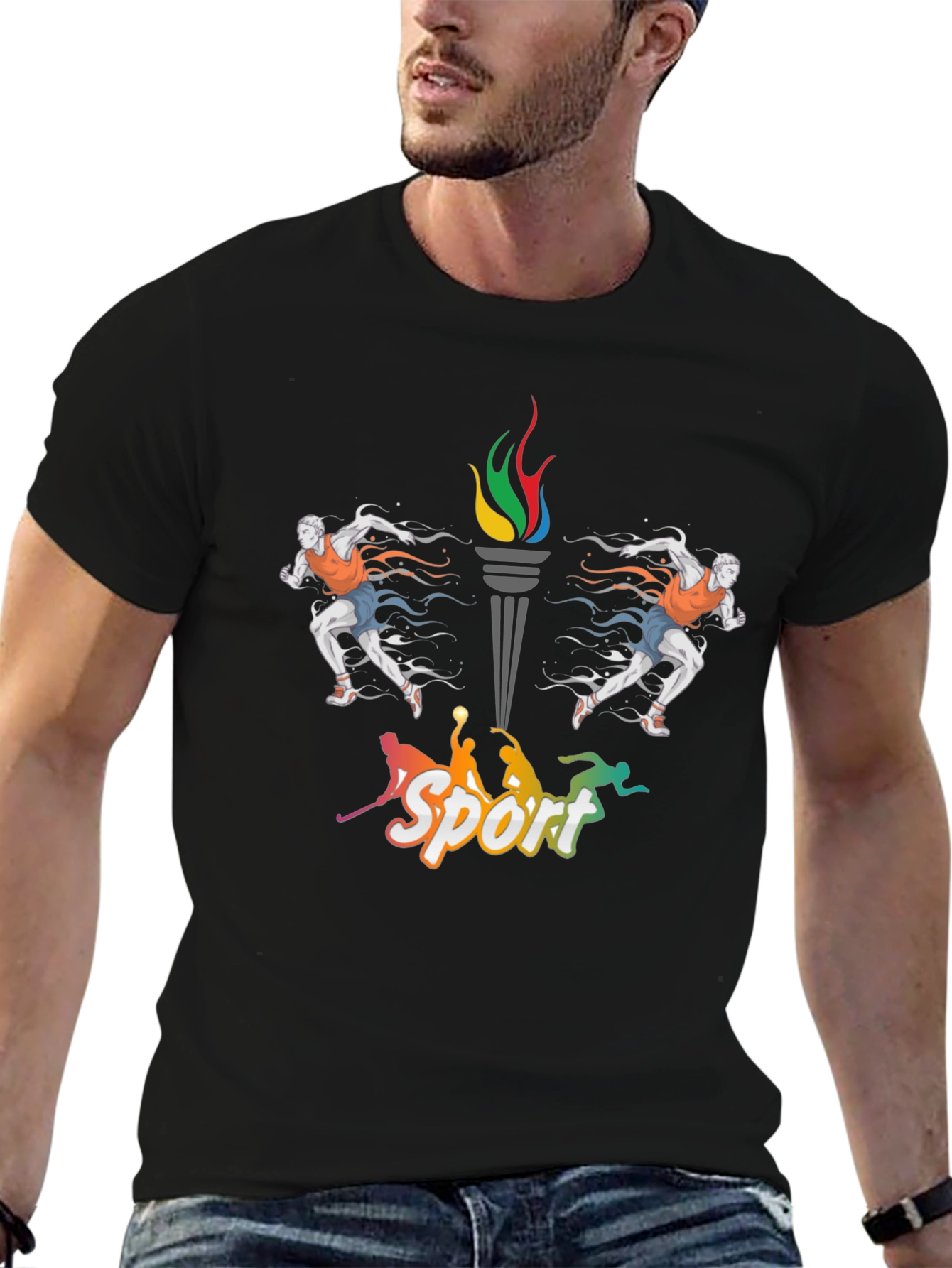 Sports Graphic Tee - Active Lifestyle Apparel