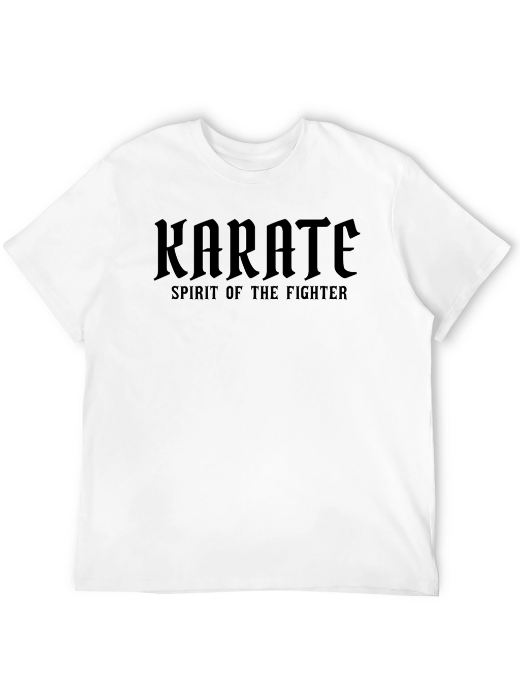 Karate Spirit of the Fighter Graphic Tee - Black
