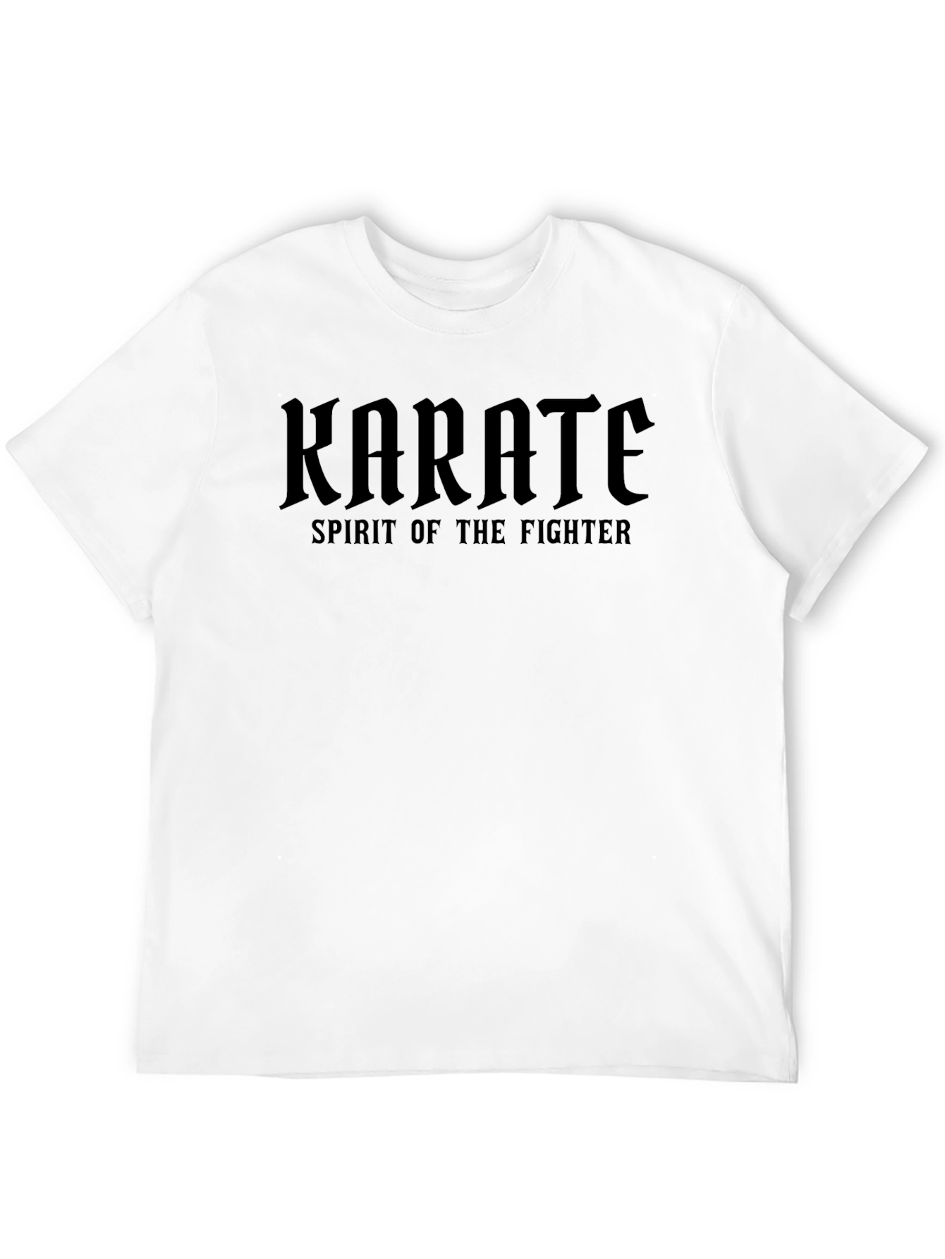Karate Spirit of the Fighter Graphic Tee - Black
