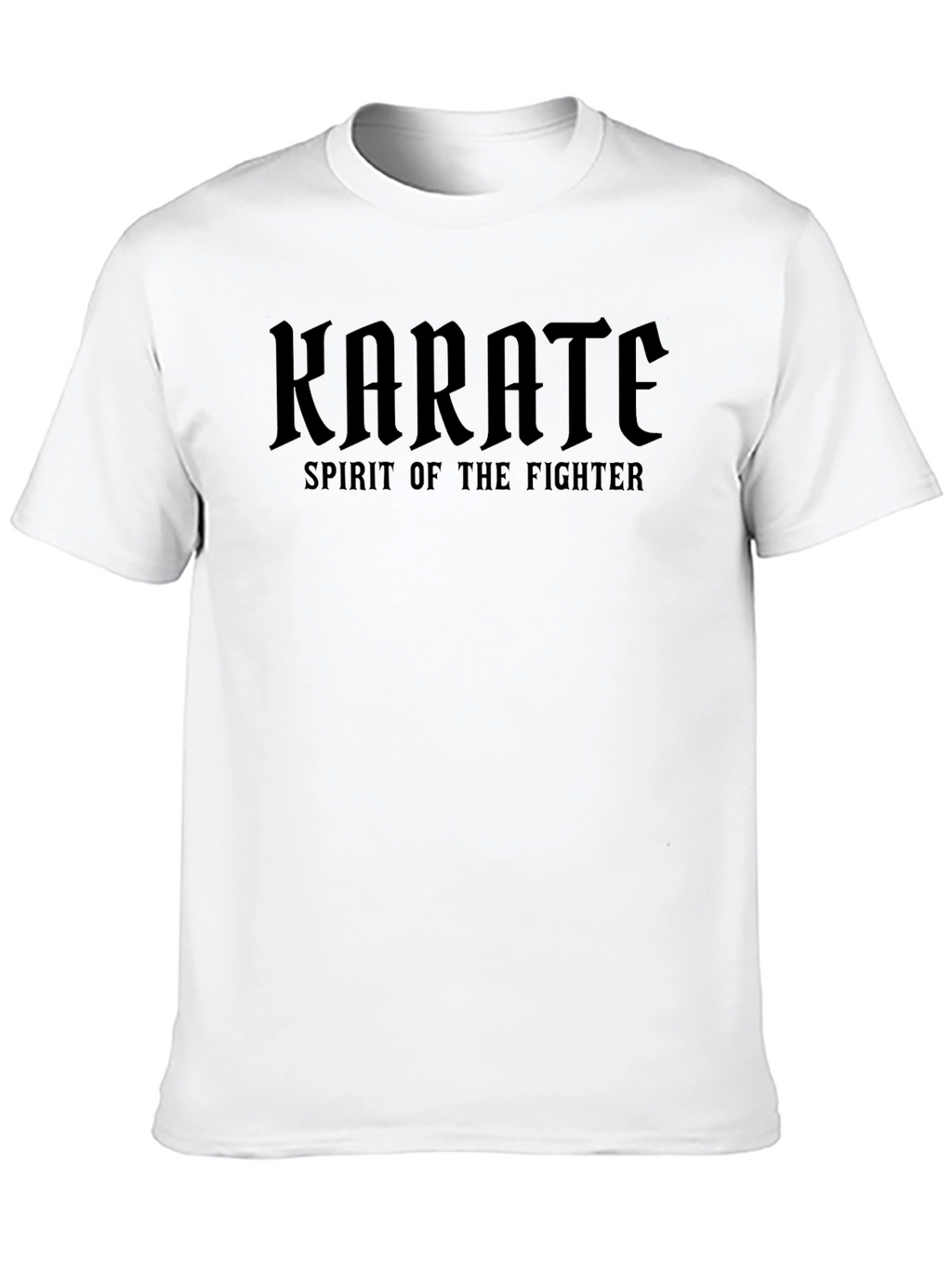Karate Spirit of the Fighter Graphic Tee - Black