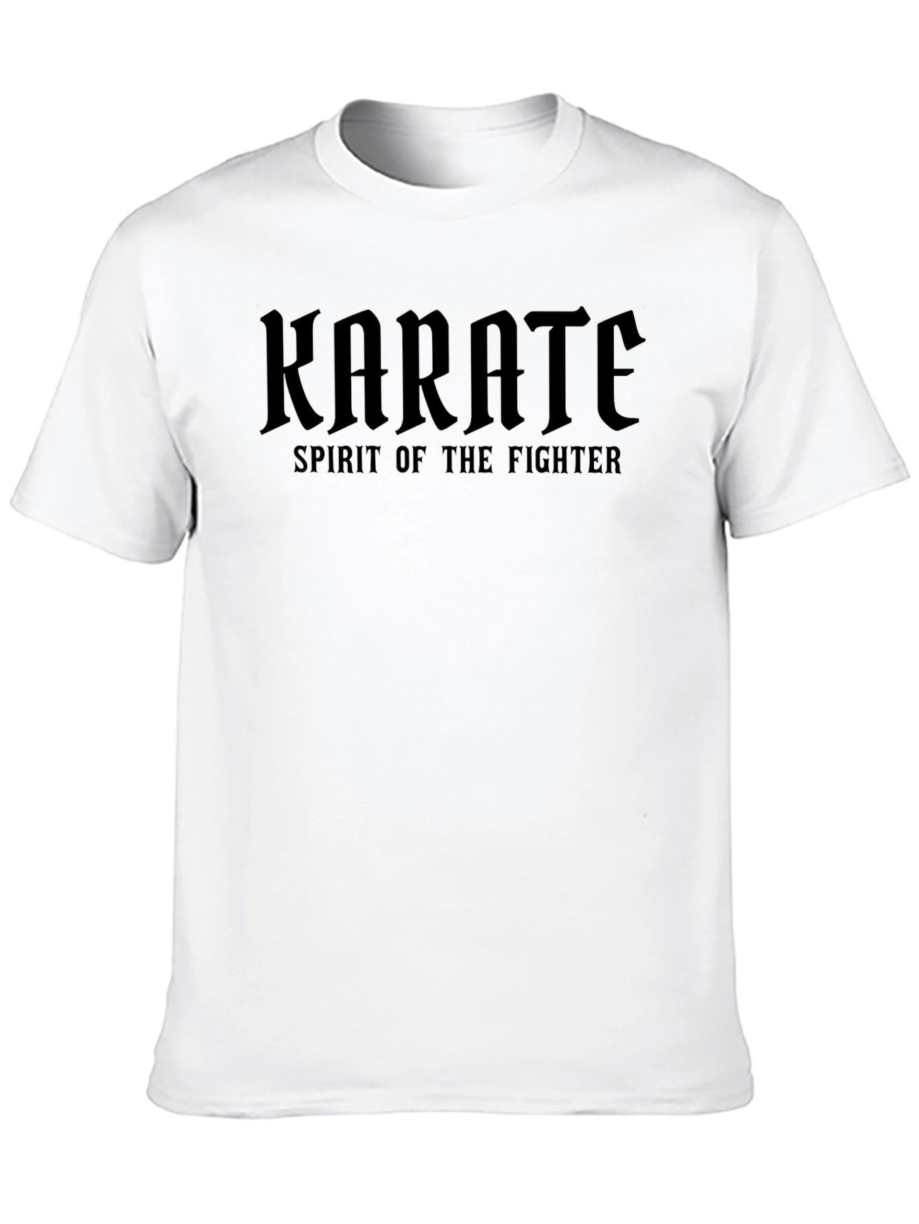 Karate Spirit of the Fighter Graphic Tee - Black